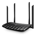 Router TP-link, Archer C6, Wifi - Doble banda - AC 1200 Full Gigabit Mu-mimo Negro 100V/240V