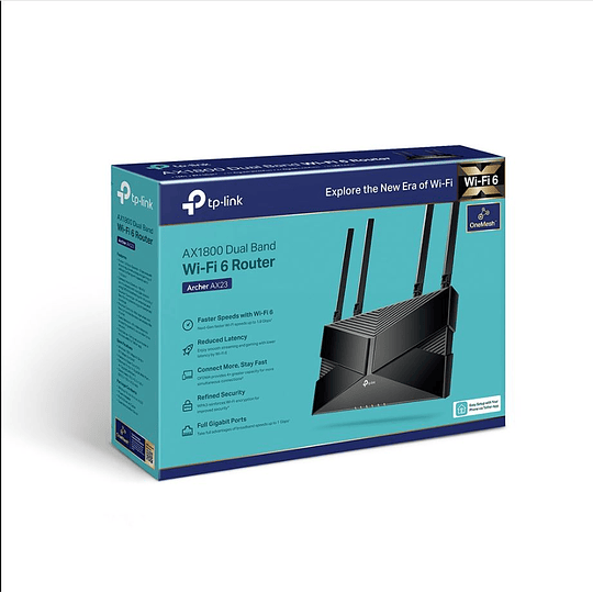 Router Tp-link, Archer Ax23 Wifi 6 Doble Banda 5hz 2,4hz Ax1800 Color Negro   