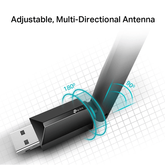Antena Ac600 Tp Link Archer T2u Plus Wireless Dual Band Usb Hi Gain