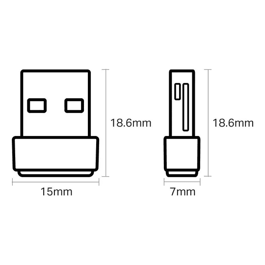 Antena Archer T2U NANO receptor wifi usb dual band TP-Link 