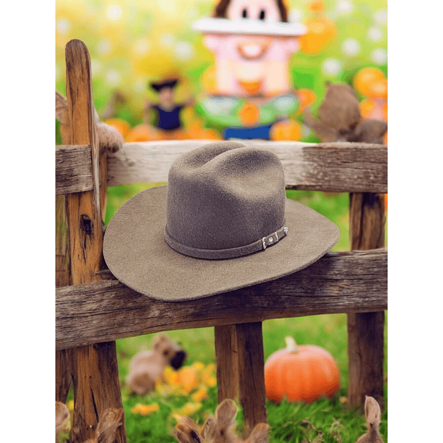 El Pequeño Cowboy | sombrero de vaquero infantil lana fina color chocolate 1