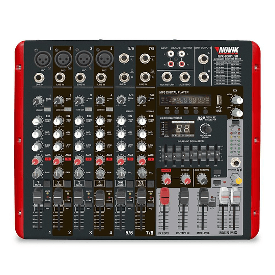 CONSOLA POTENCIADA NOVIK NVK 800P