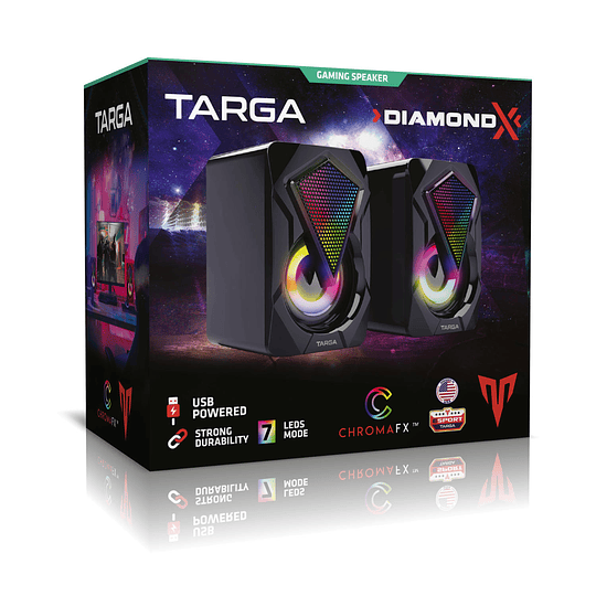 Par de Parlantes Gamer para PC Targa Diamond X