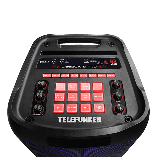 Parlante Portatil con Batería Telefunken UltraBox 8 Pro