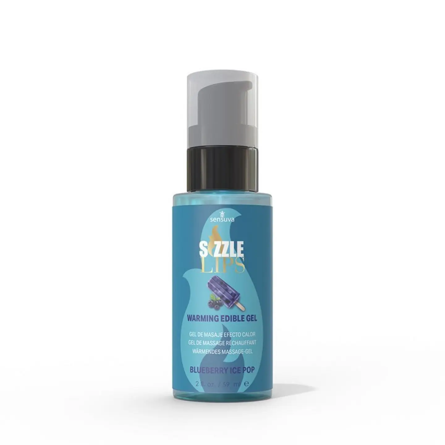 Sizzle Lips Gel Comestible Efecto Calor - Arándano 59 ml 1