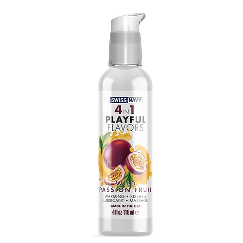 4 en 1 Gel Cálido Comestible Maracuya 118 ml