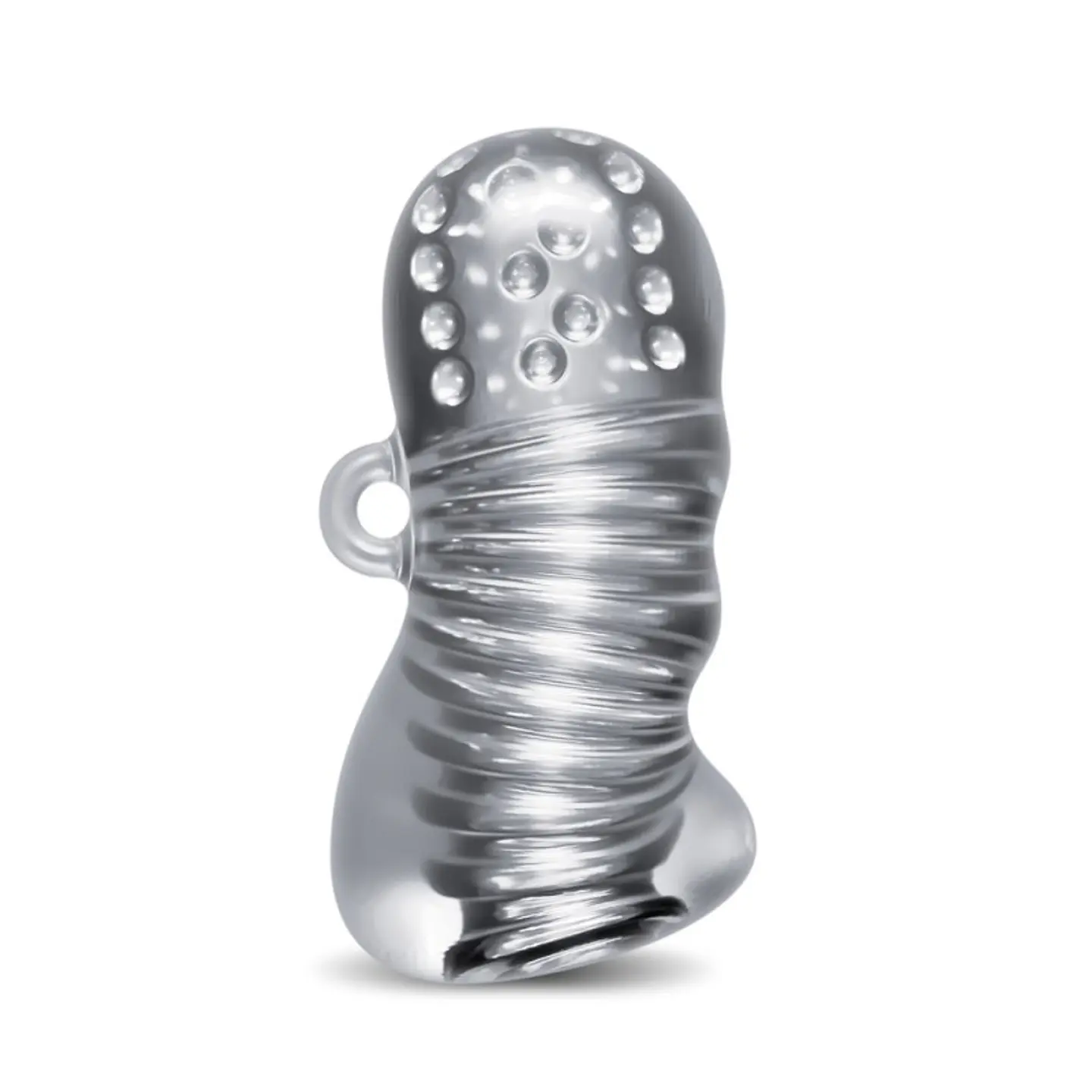 Squeezy Masturbador Transparente Texturizado 5