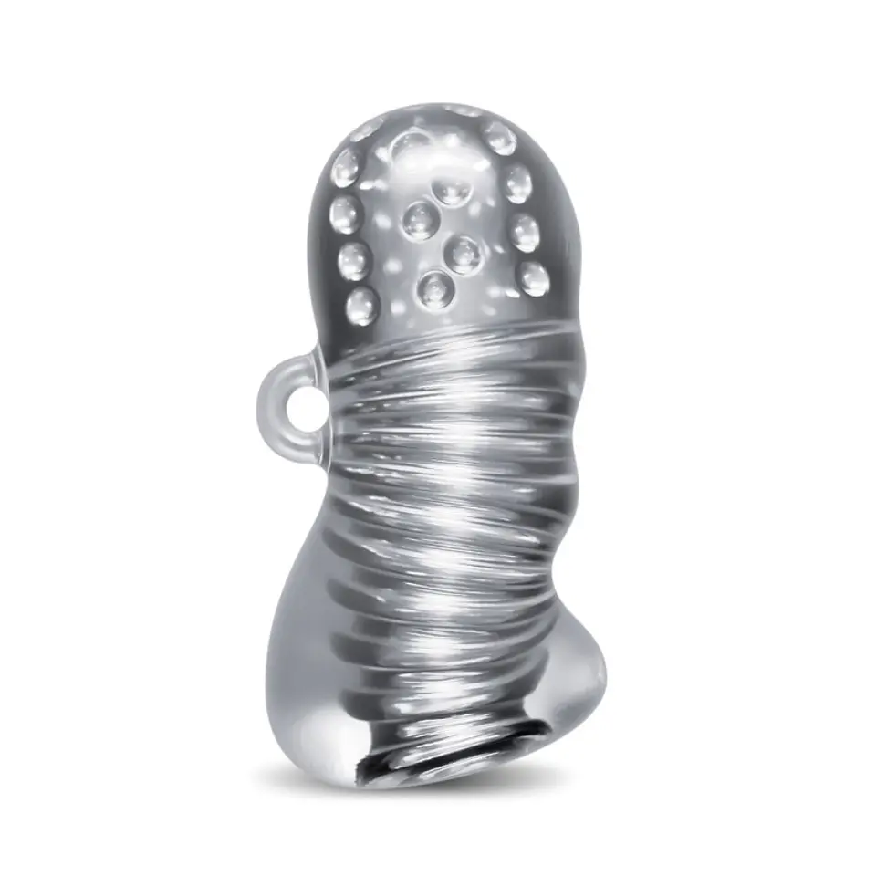 Squeezy Masturbador Transparente Texturizado 5