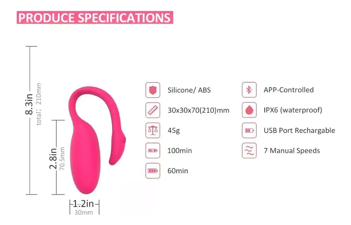 Vibrador Doble Estimulación Magic Motion Flamingo App Bluetooth 3