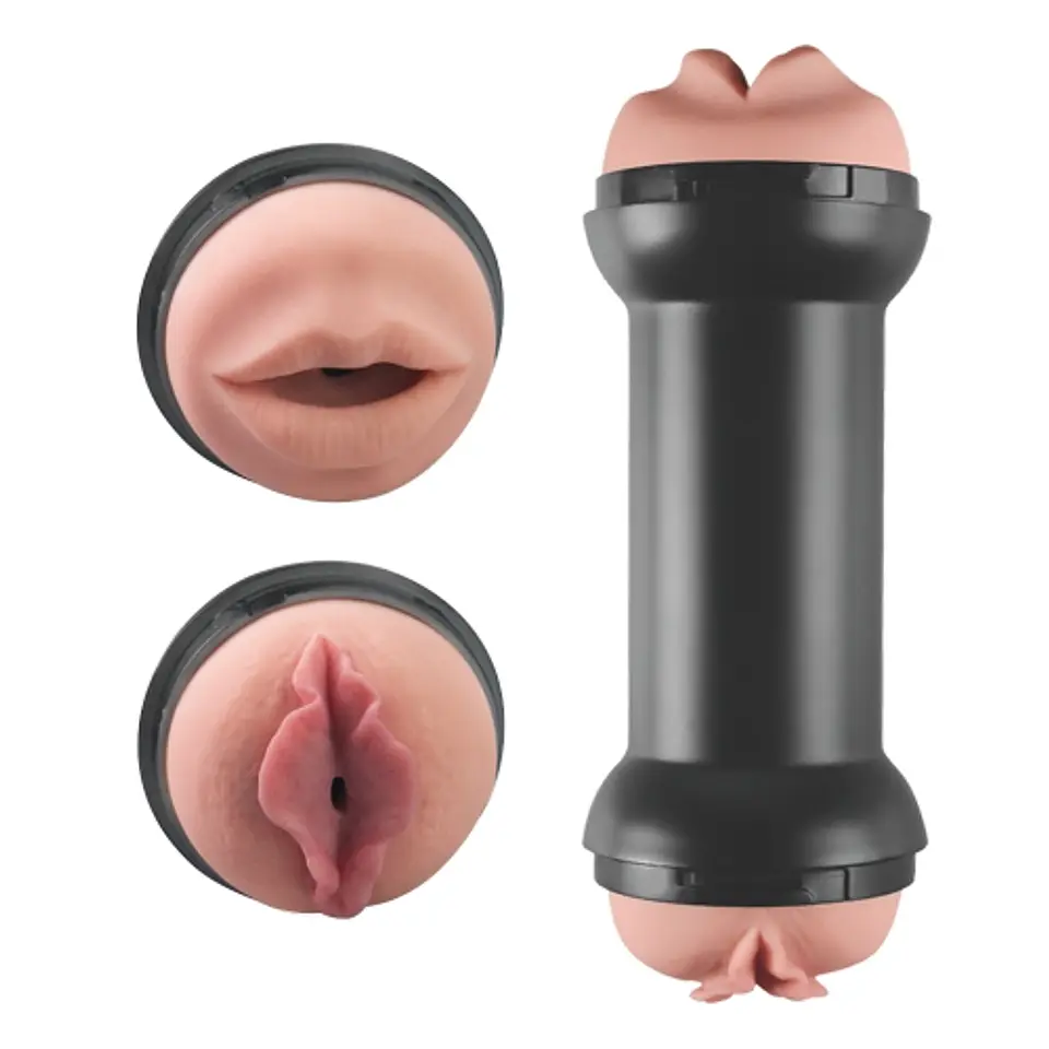 Masturbador Doble Vagina y Boca Lovetoy 4