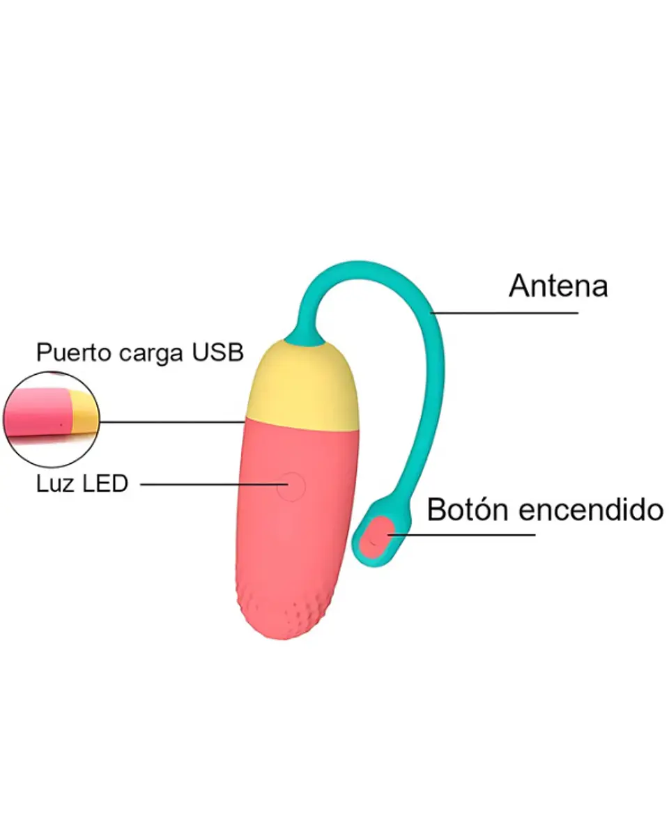 Huevo Vibrador Magic Vini Lite Recargable 2
