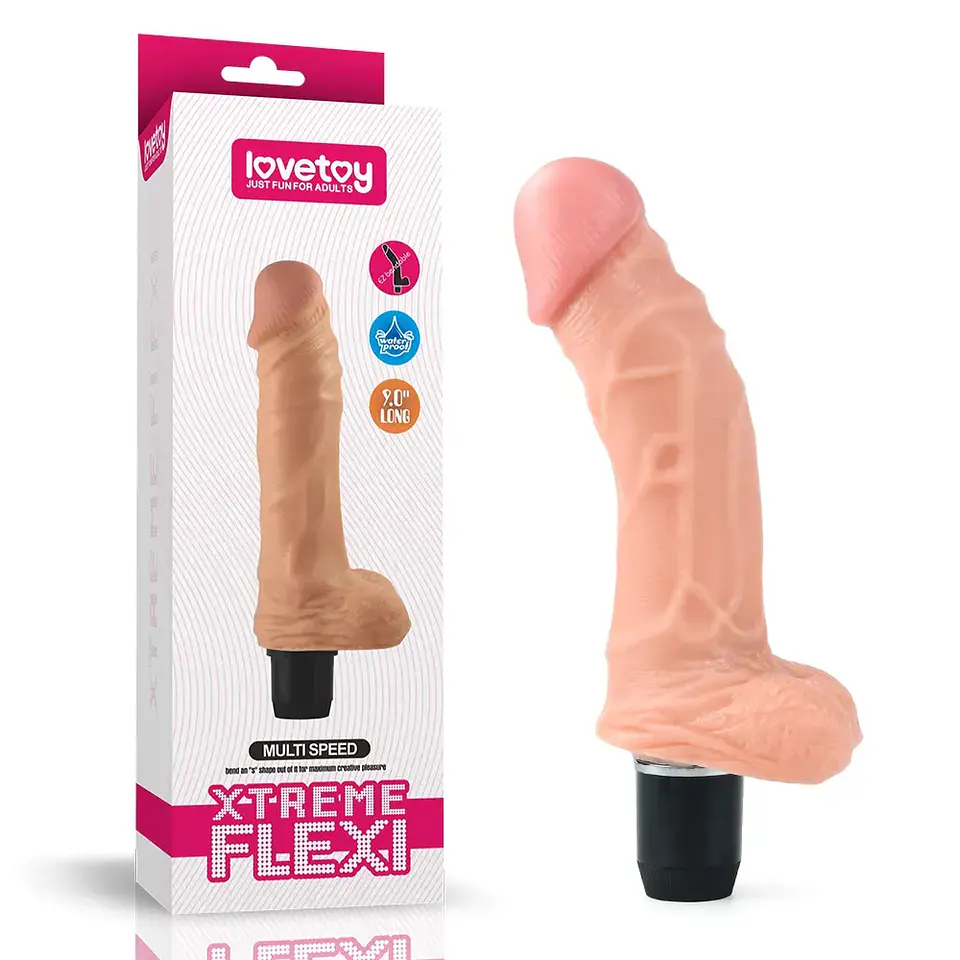 DILDO VIBRADOR 23 CM XTREME FLEXI- LOVETOY 1
