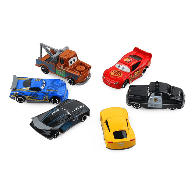 Disney Pixar Película Car 3 Maletín con 6-autos y 1-camion