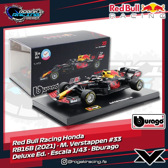 Redbull Racing Max Verstappen Rb16b 33 Edicion De Luxe E