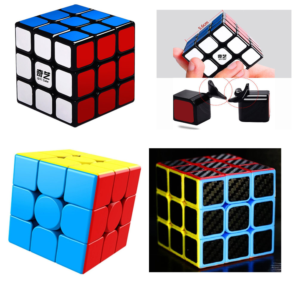 3 Cubos Profesionales, Cubos mágicos rotación de alta cal...