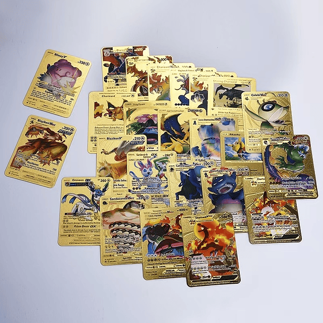 Cartas Pokémon de Metal Oro: Colección rara de cartas de ...