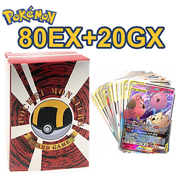 100 cartas pokemon: 80EX + 20GX