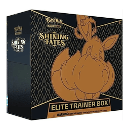 Caja de entrenamiento Pokemon TCG Shining Fates Elite Trainer Box Eevee Factory Sealed Cards