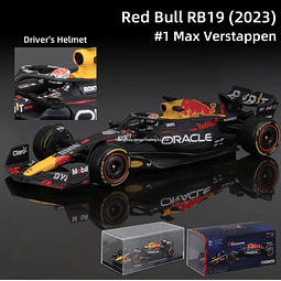 Burago Chile: F1 2023 Red Bull RB18 Max Verstappen 1  DeLuxe Edition escala 1:43