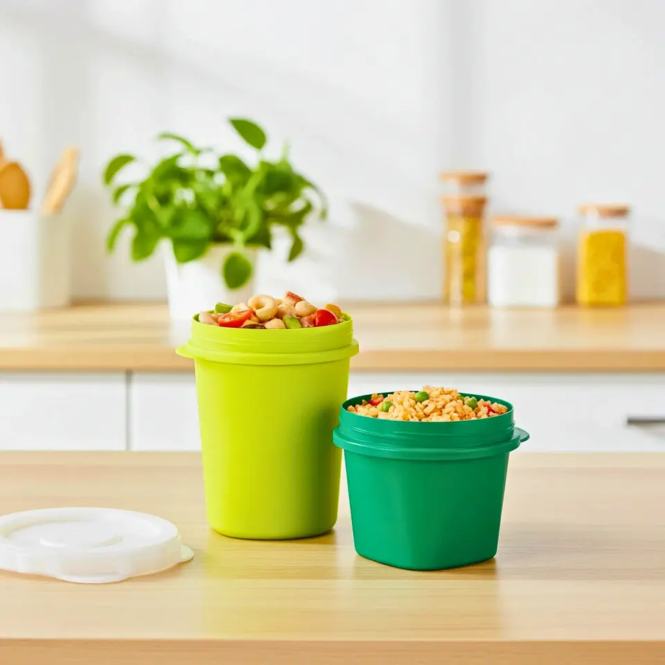 Set 3 Contenedores Verdes | Tapa Rosca | 550 ml y 950 ml 3