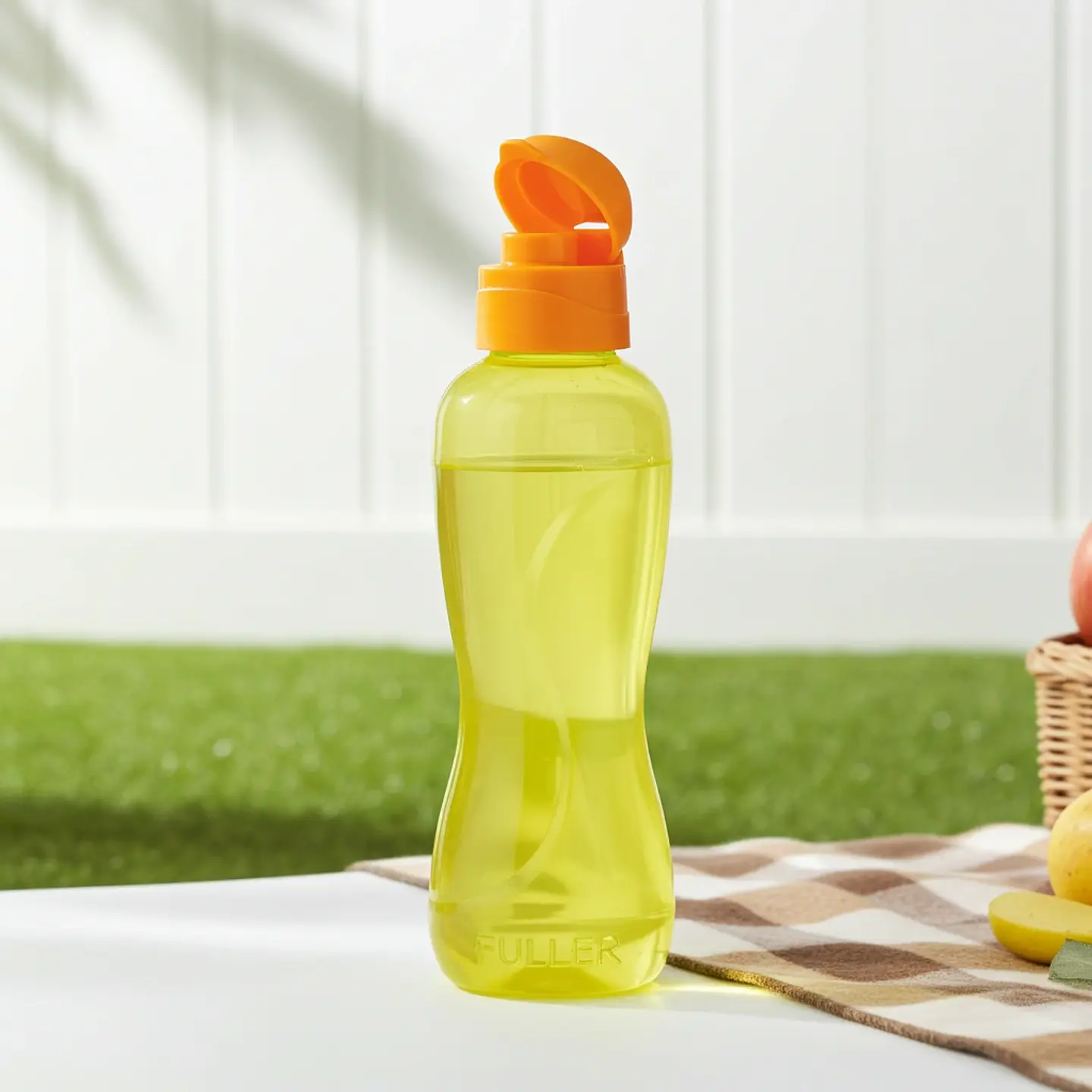 Botella Reutilizable Amarillo 500ml Tapa Flip Top 4