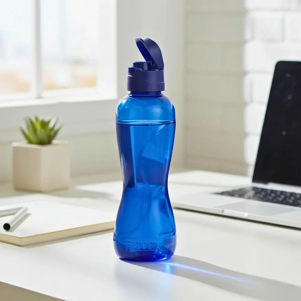 Botella Reutilizable Azul Navy 500ml Tapa Flip Top 4