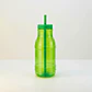 Botella con Popote Traslúcida verde 1.2 Litros - Miniatura 6