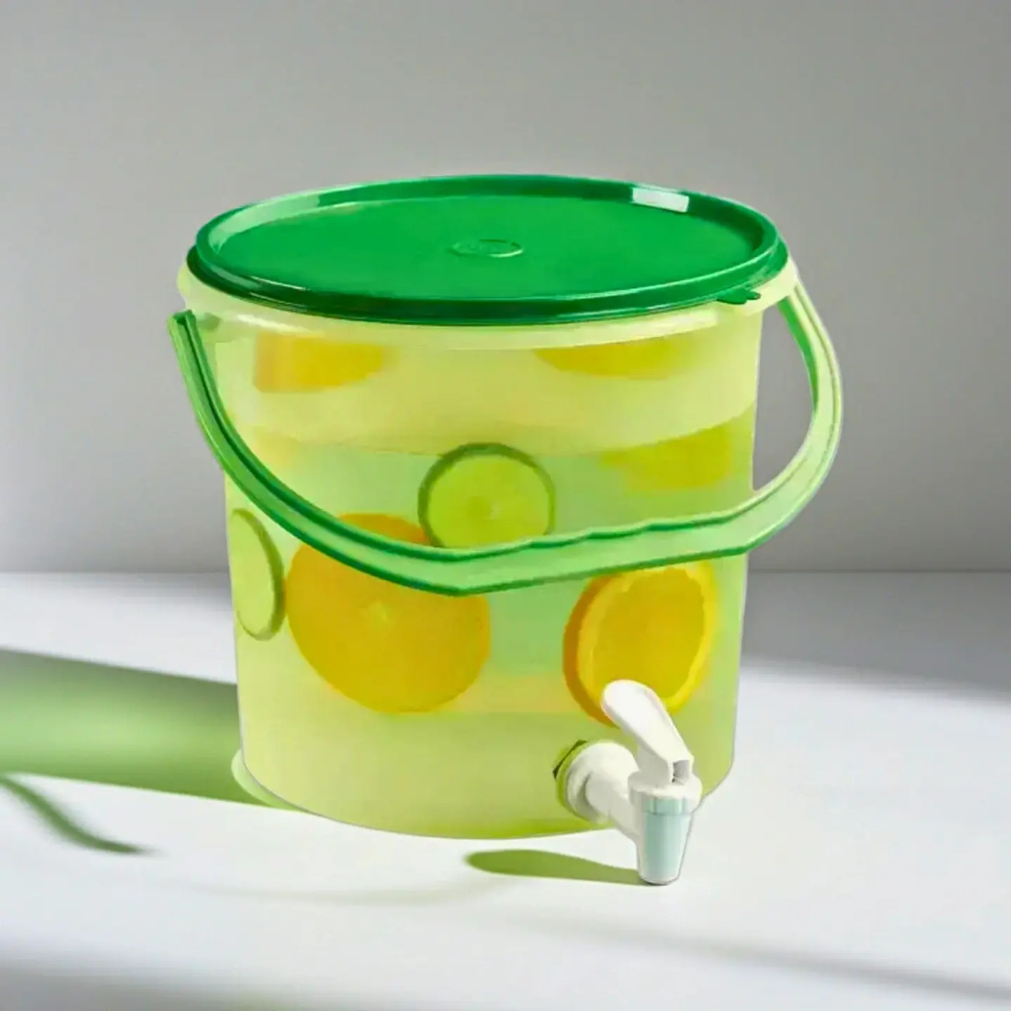 Bote Dispensador Verde con Llave y Asa | 5 L 1