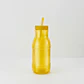 Botella con Popote Traslúcida amarilla 1.2 Litros - Miniatura 1