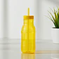 Botella con Popote Traslúcida amarilla 1.2 Litros - Miniatura 4