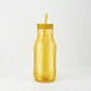 Botella con Popote Traslúcida amarilla 1.2 Litros - Miniatura 5