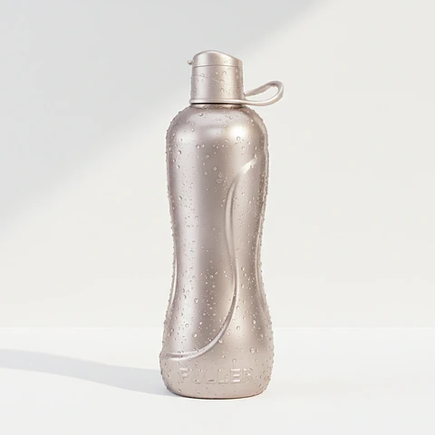 Botella Jumbo Plata 2 Litros Flip Top con Asa