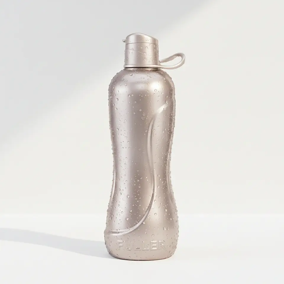 Botella Jumbo Plata 2 Litros Flip Top con Asa 1