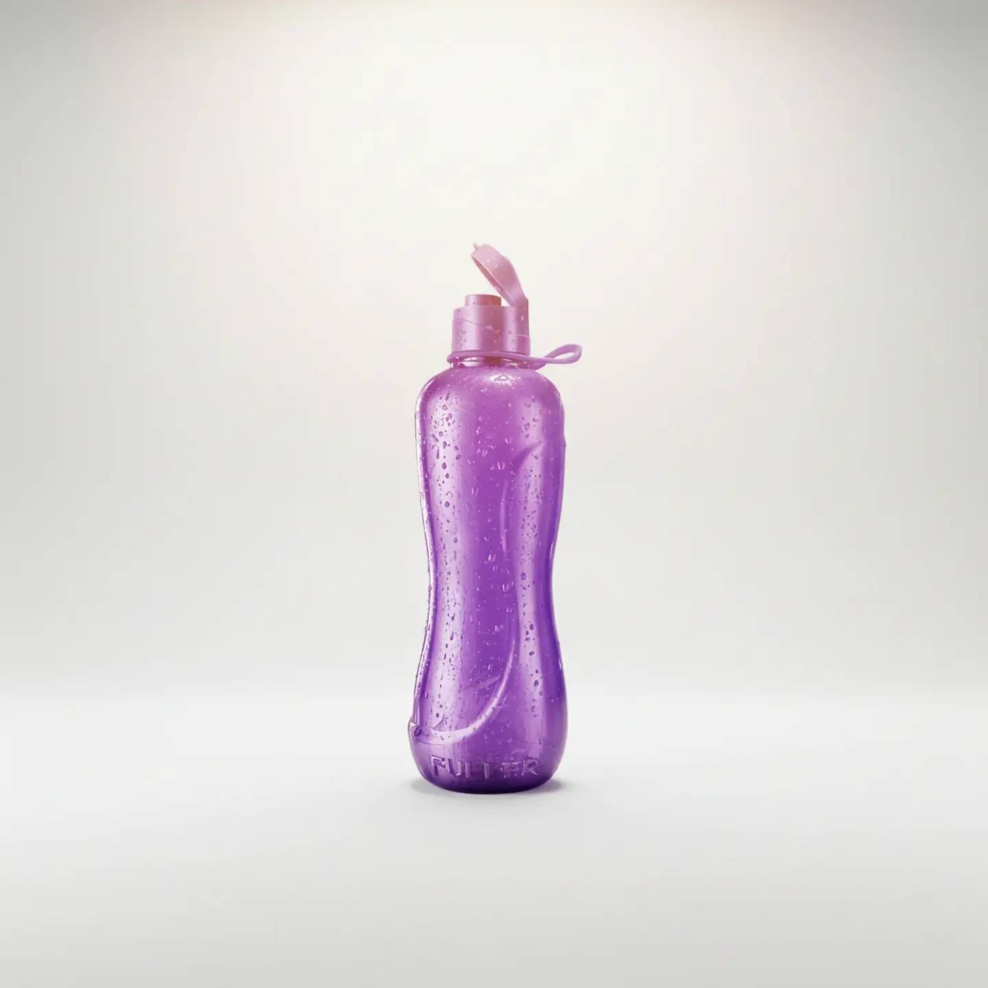 Botella Jumbo Morada 2 Litros Flip Top con Asa 4