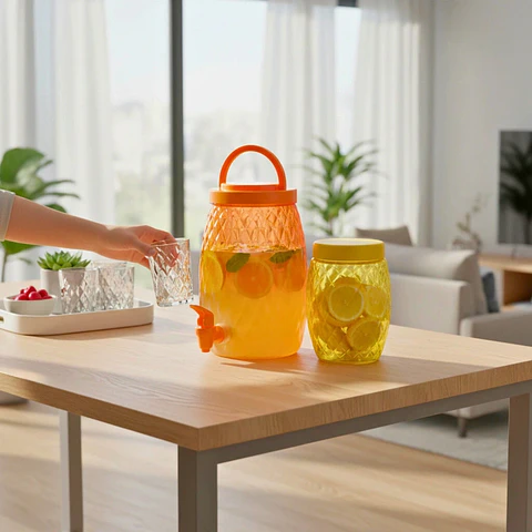 Set Citrus 2 Piezas | Vitrolero 2.8 L y Contenedor 1.1 L