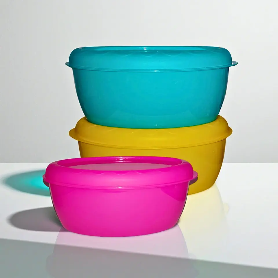 Set 3 Contenedores | Amarillo, Azul y Fiusha | 1 L y 2 L 6