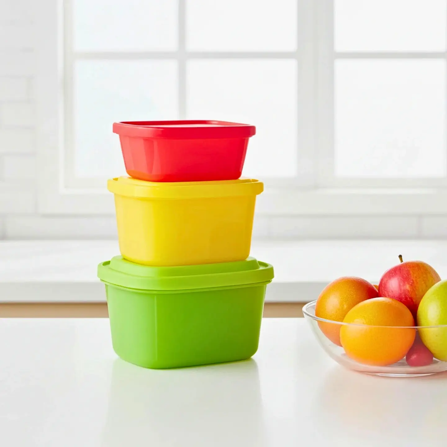 Set 3 Contenedores Cuadrados | 380 ml, 850 ml y 1.6 L. 1