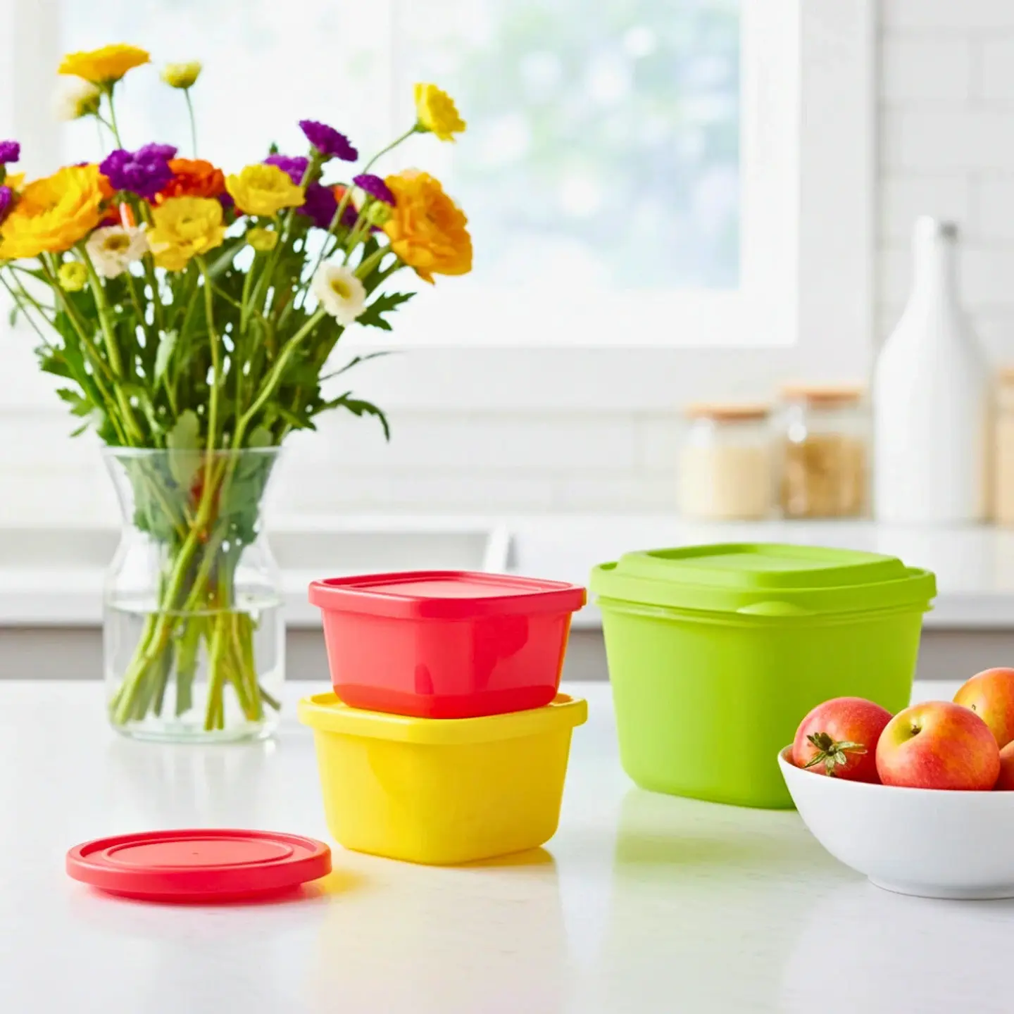 Set 3 Contenedores Cuadrados | 380 ml, 850 ml y 1.6 L. 2