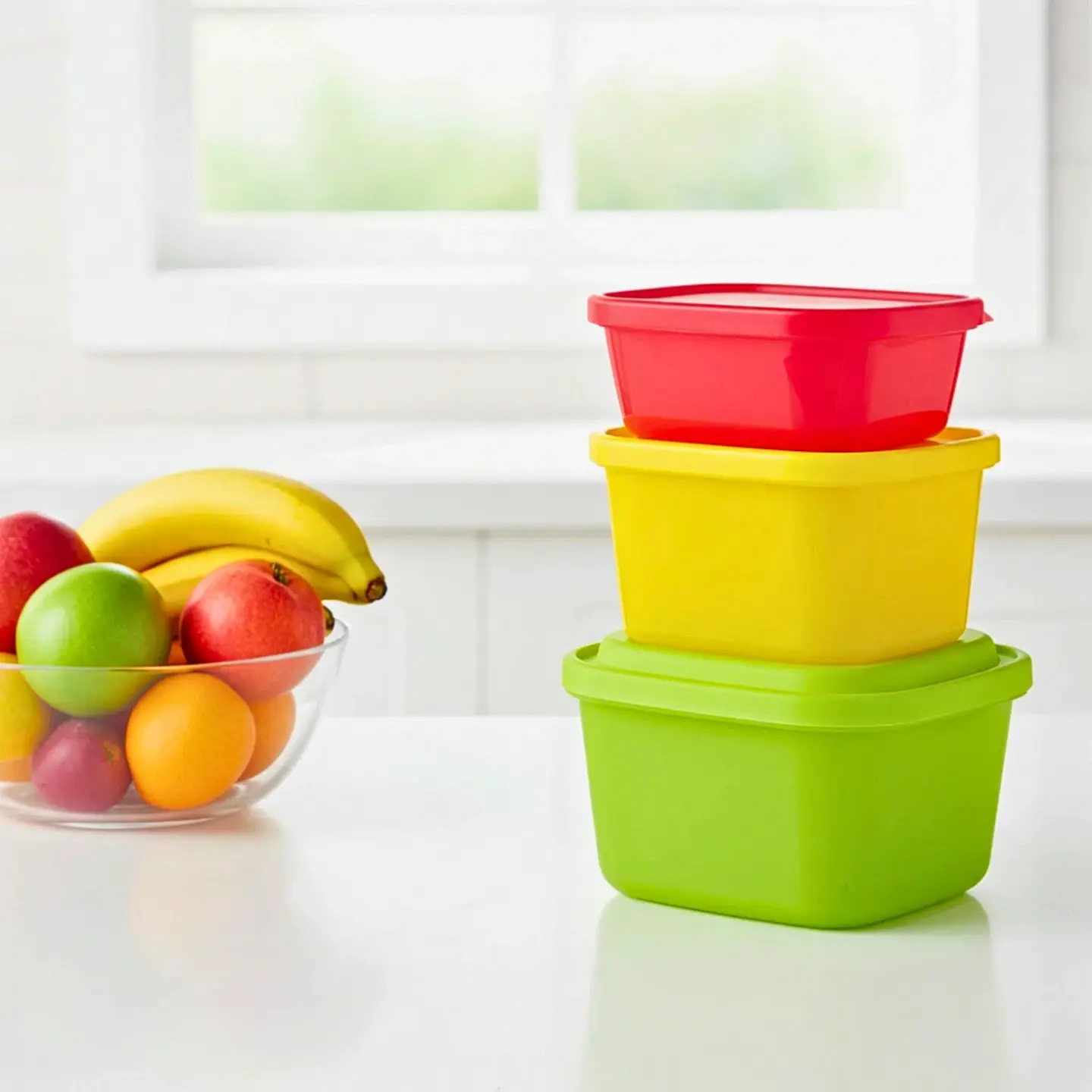 Set 3 Contenedores Cuadrados | 380 ml, 850 ml y 1.6 L. 4