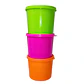 Set 3 Contenedores Tapa 700 ml Multicolor - Miniatura 6