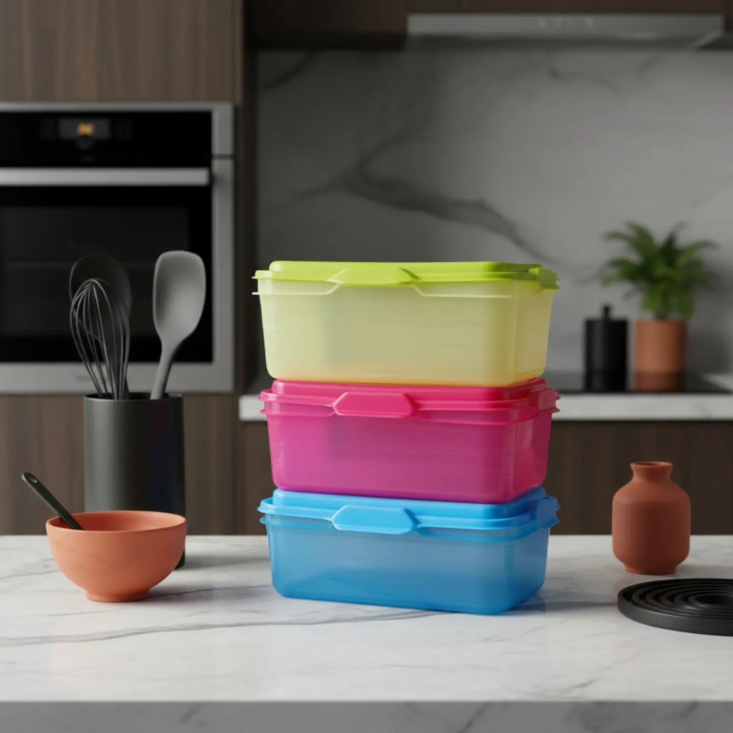 Set 3 Contenedores Rectangulares | 500 ml c/u 6