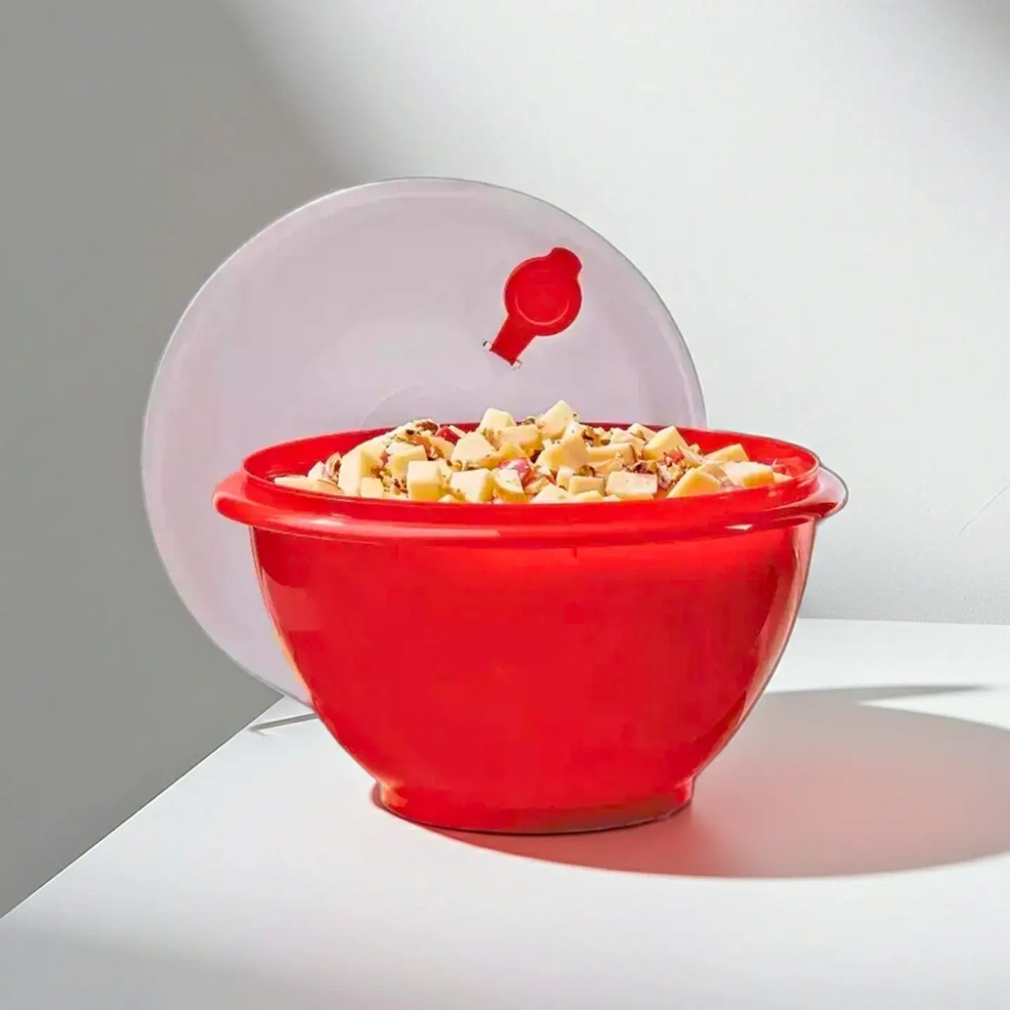 Maxi Bowl Jumbo Rojo con Tapa y Vertedero | 8 L 1