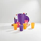 Set Jarra Jumbo Morada 4 L y 6 Vasos de Colores - Miniatura 5