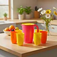 Set de Jarra 2 L y 6 Vasos de Plástico 370 ml - Miniatura 2