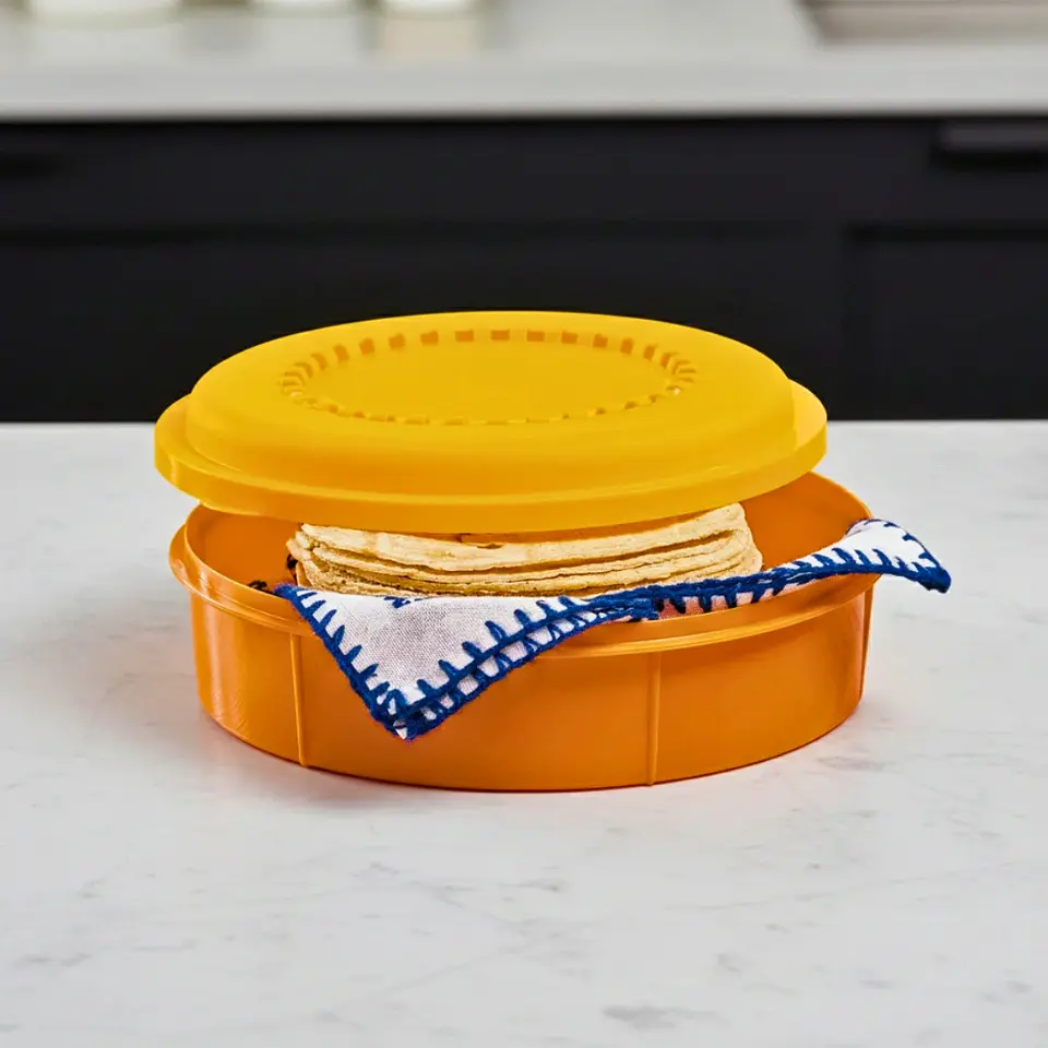 Tortillero Amarillo | 1.5 kg | Plástico Resistente 1