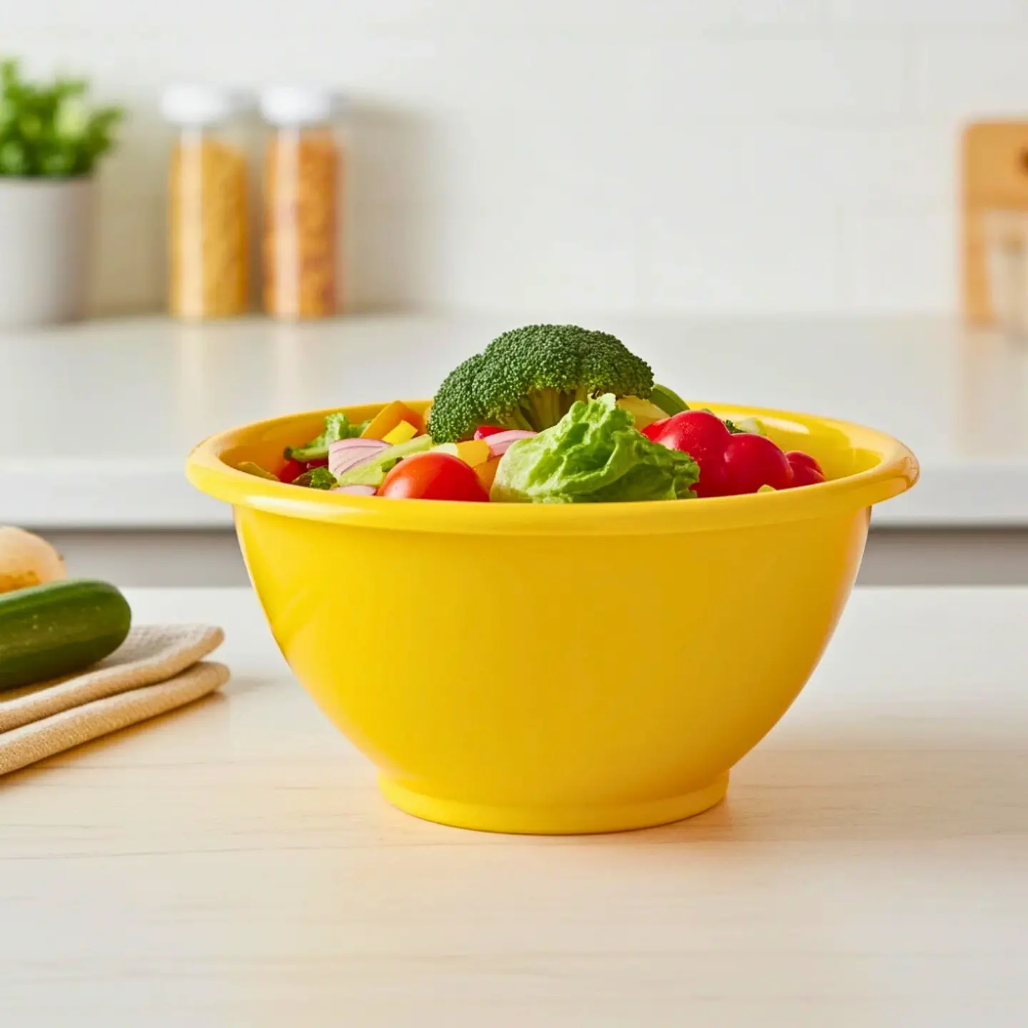 Maxi Bowl Amarillo de Alta Capacidad | 8 L 2