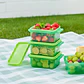 Mini Portaviandas con 3 contenedores Verde | 180 ml c/u - Miniatura 3