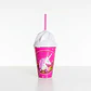 Vaso Infantil Rosa 350ml Popote Unicornio - Miniatura 1
