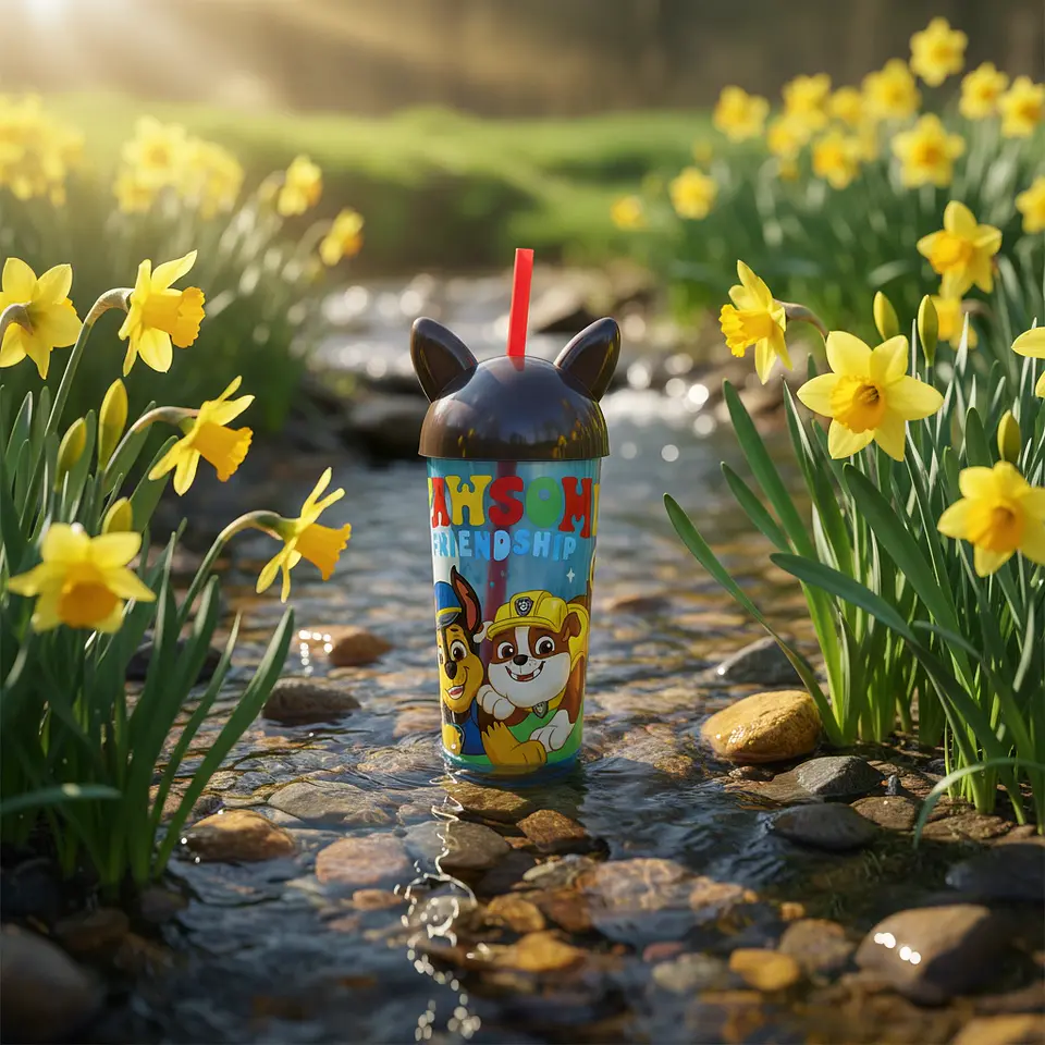 Vaso Paw Patrol 500ml con Popote  3