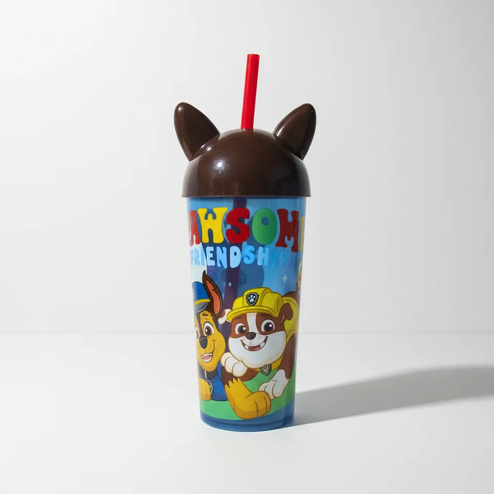 Vaso Paw Patrol 500ml con Popote  1